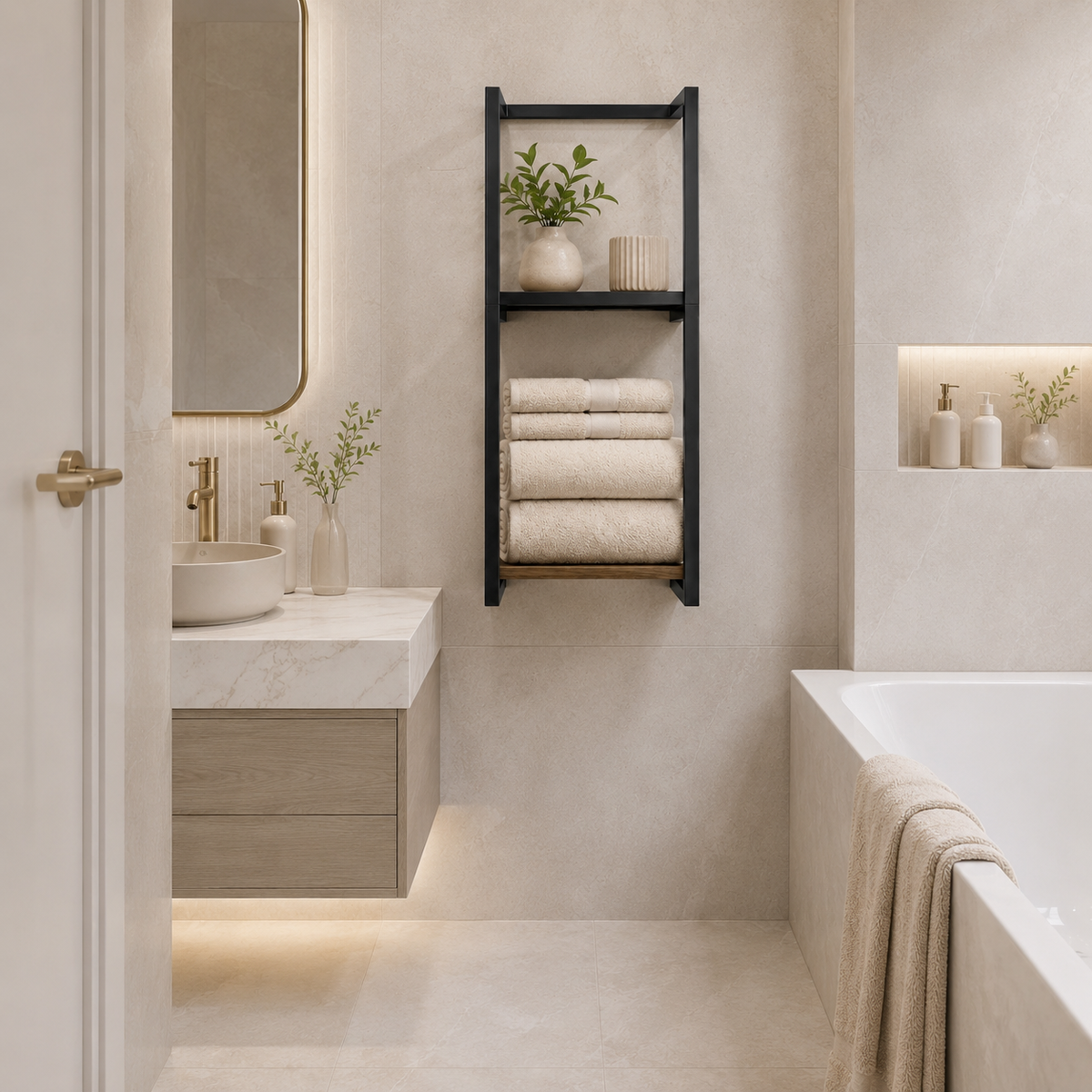 2-Tier Towel Ladder