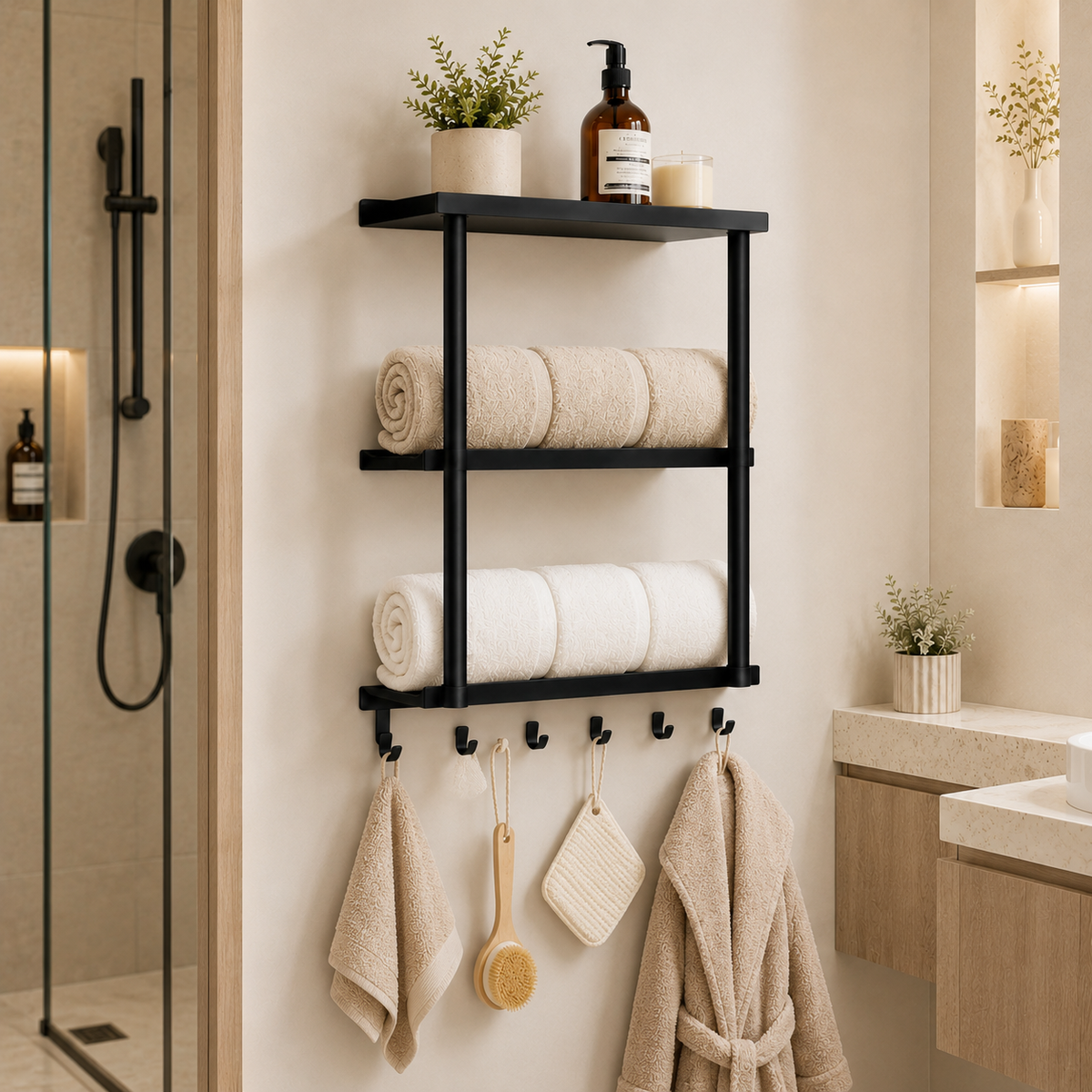 3-Tier Towel Ladder