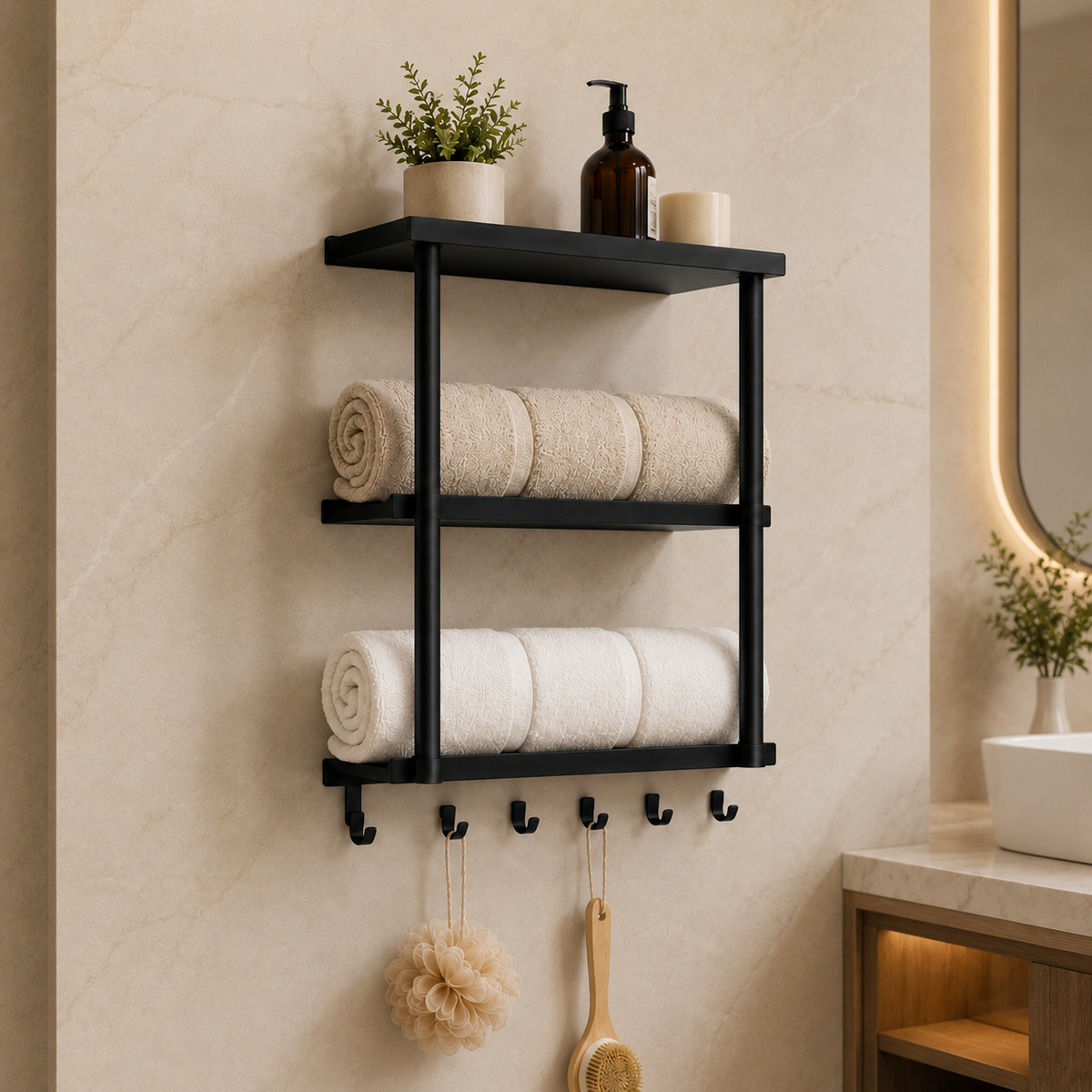 3-Tier Towel Ladder