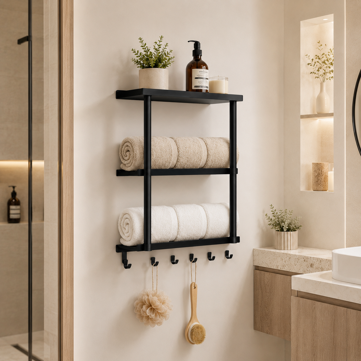3-Tier Towel Ladder