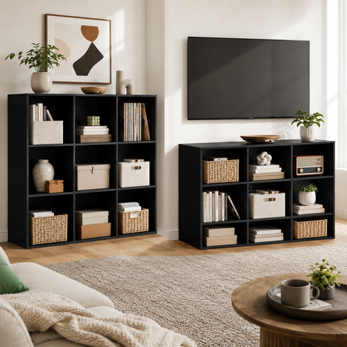 9-Cube Storage Organizer Bookshelf