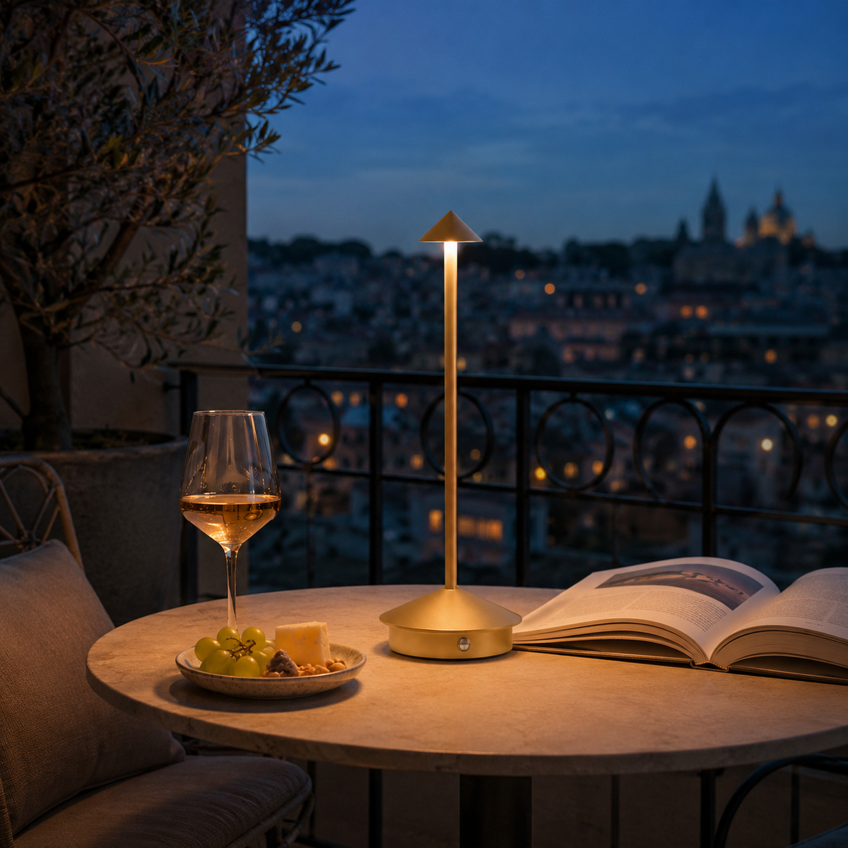Cordless Rechargeable Touch Table Lamp