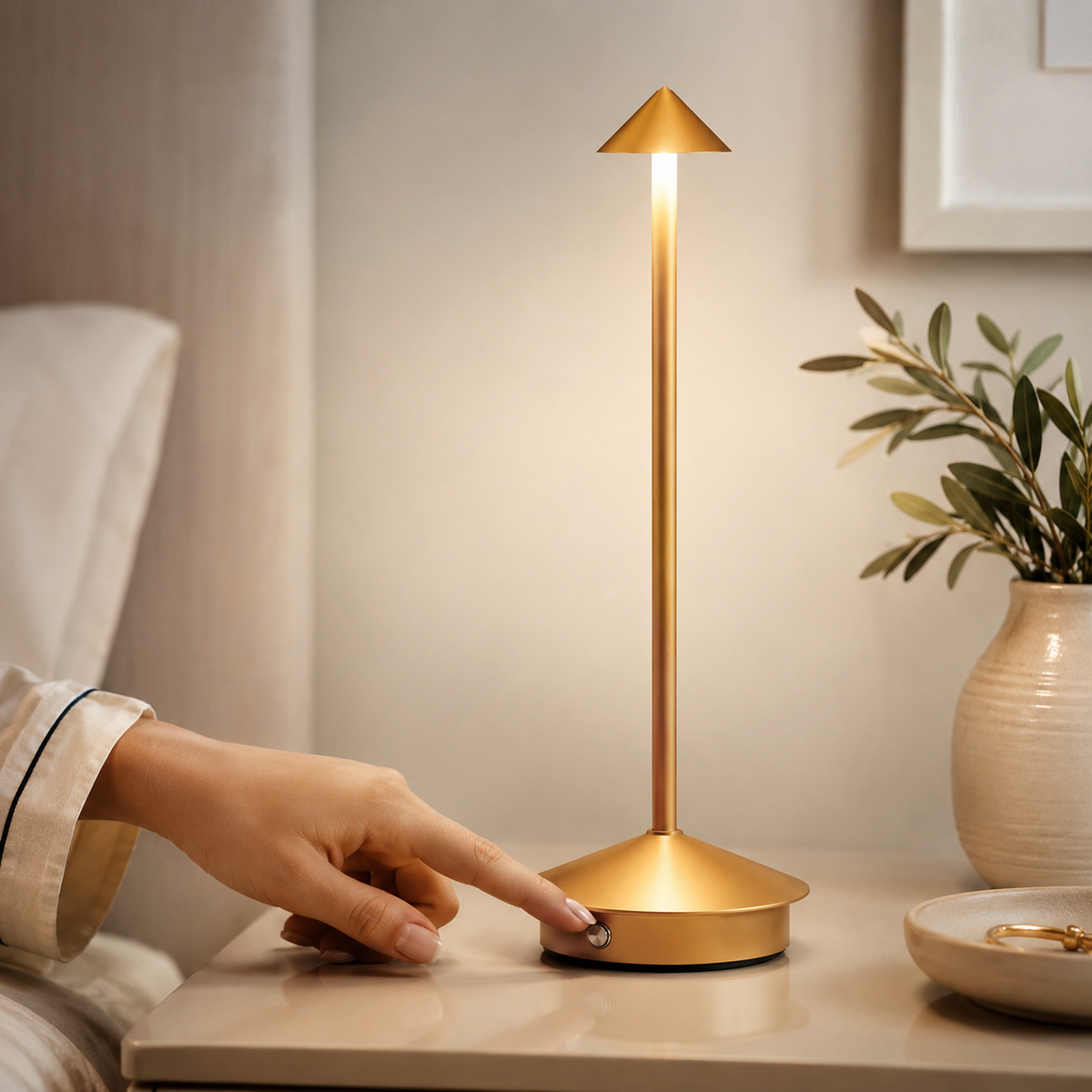 Cordless Rechargeable Touch Table Lamp