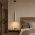 Travertine Cylinder Pendant Light