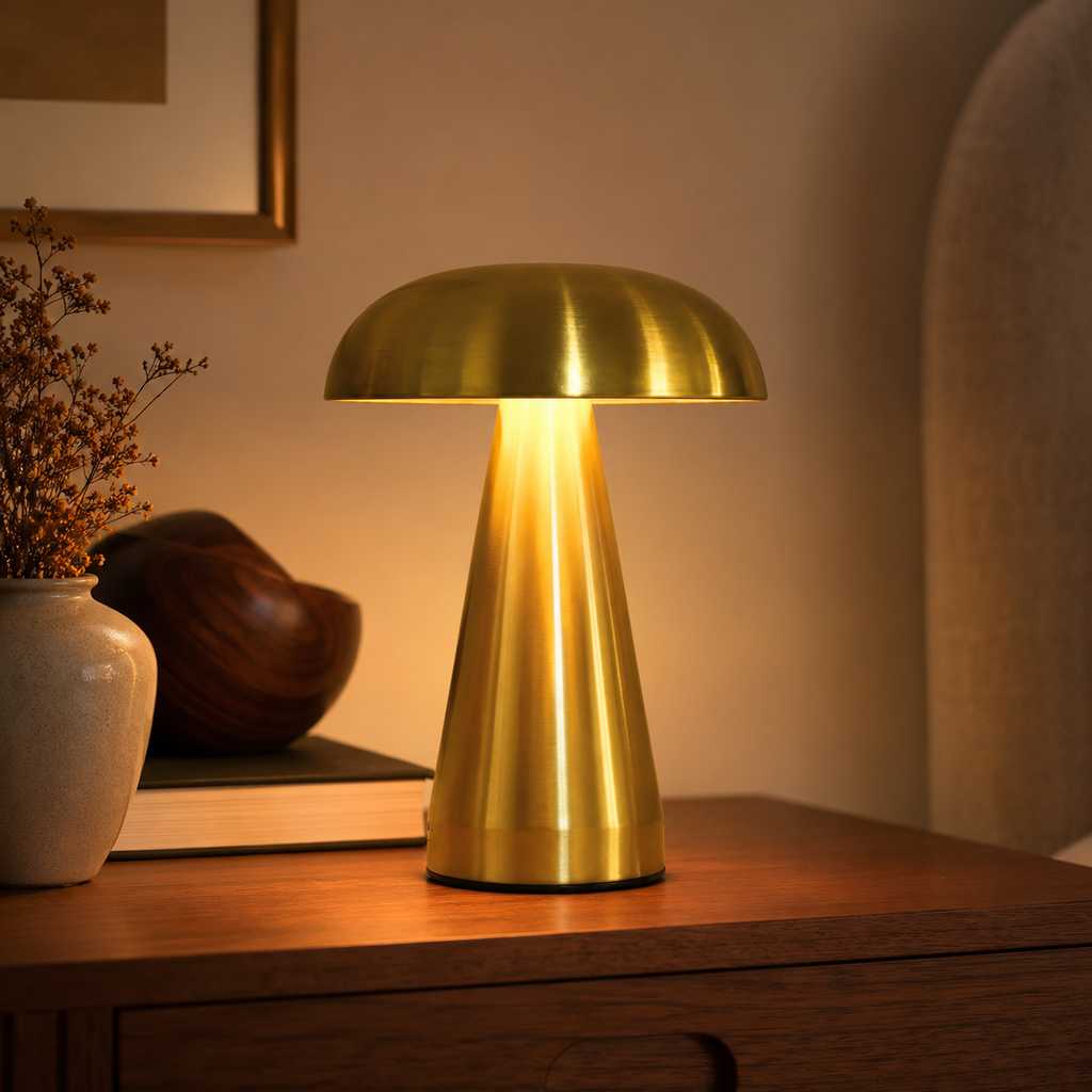 Rechargeable Mushroom Touch Lamp