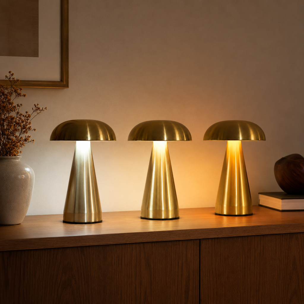 Rechargeable Mushroom Touch Lamp