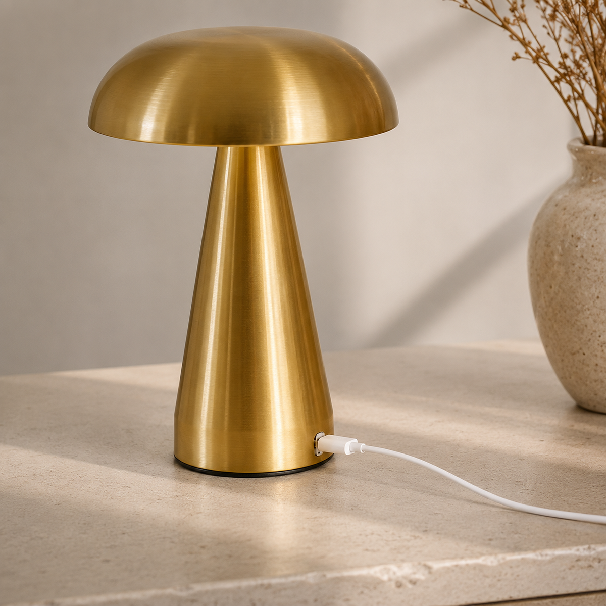 Rechargeable Mushroom Touch Lamp