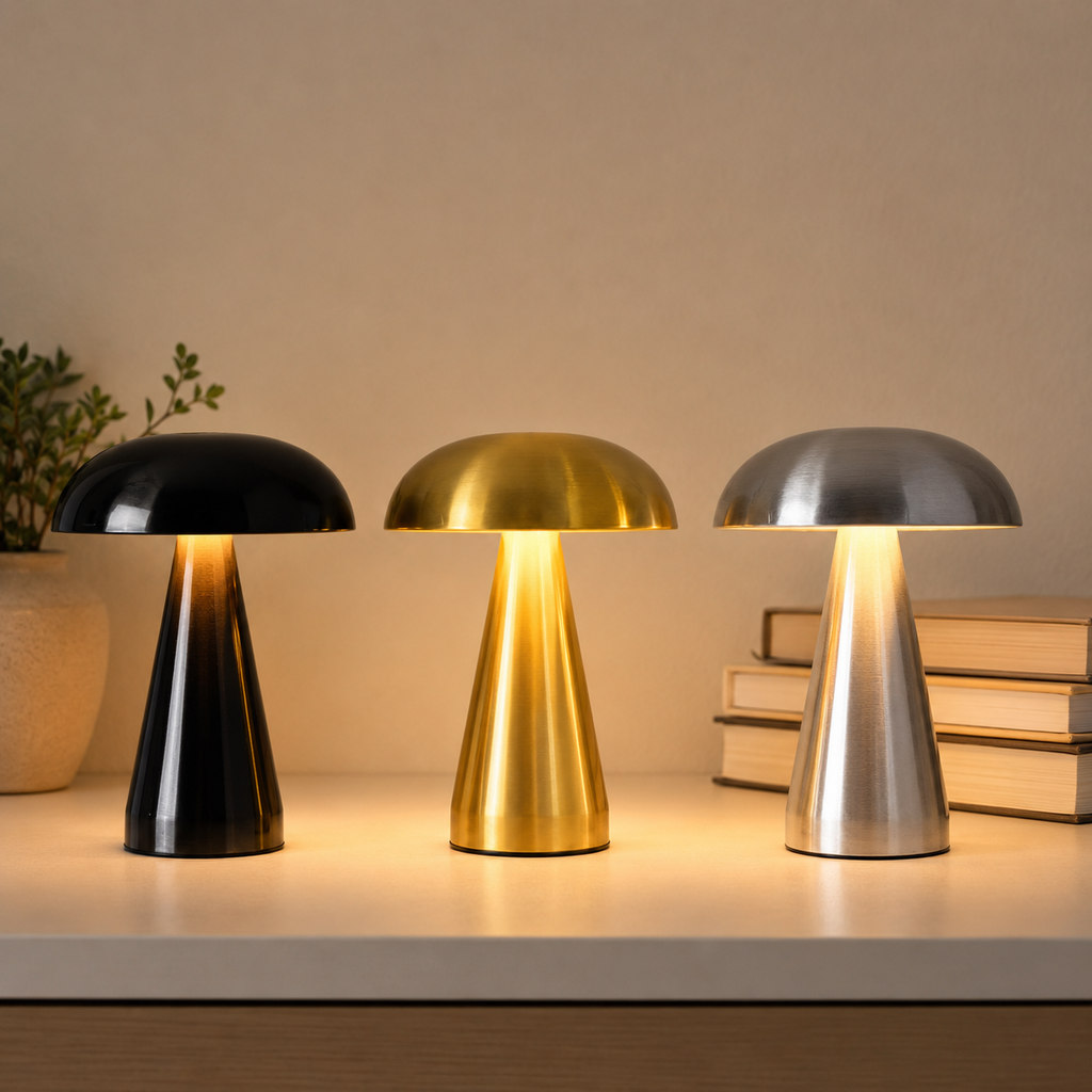 Rechargeable Mushroom Touch Lamp