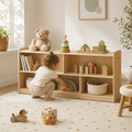2-Tier Montessori Wood Toy Shelf