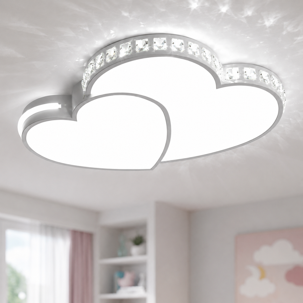 Heart Shaped LED Flush Mount Ceiling Light