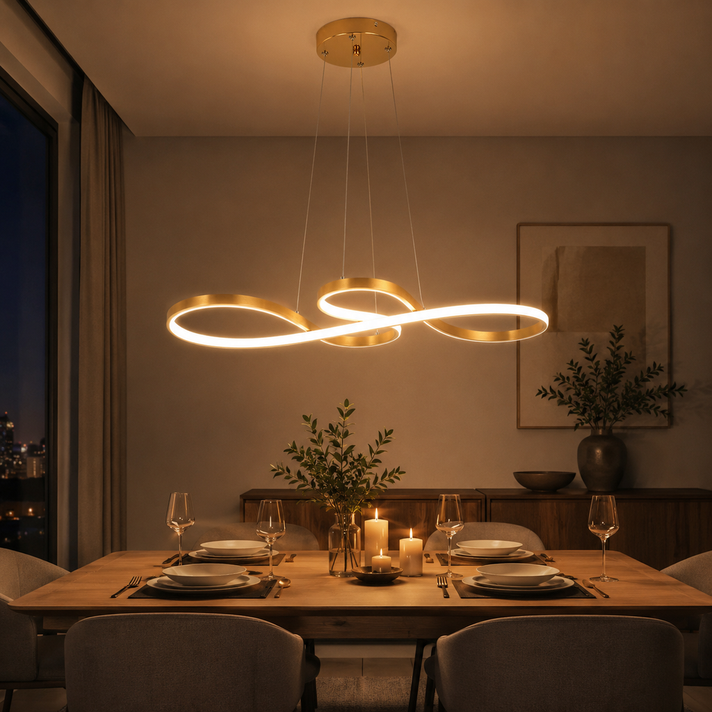 Minimalist Ribbon LED Pendant Light
