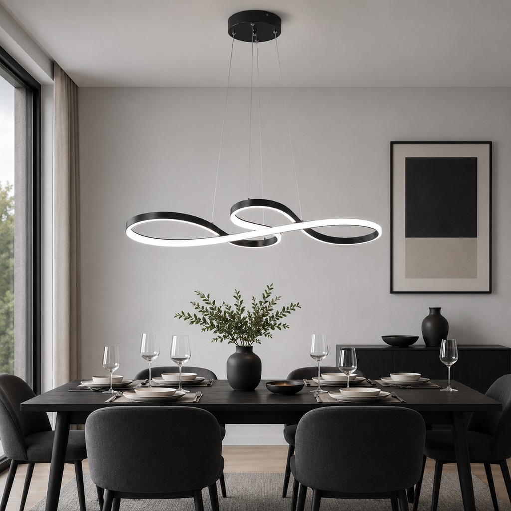 Minimalist Ribbon LED Pendant Light