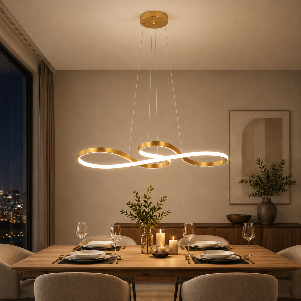Minimalist Ribbon LED Pendant Light