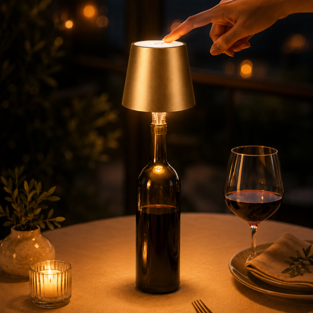Cordless Rechargeable Bottle Lamp