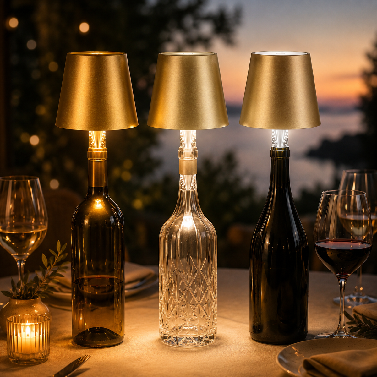 Cordless Rechargeable Bottle Lamp