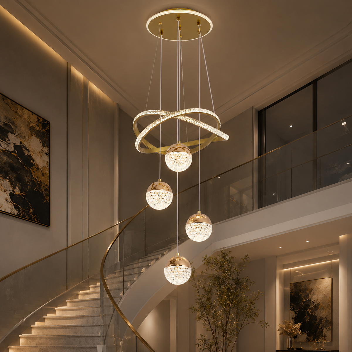 Globe Cluster LED Pendant Light