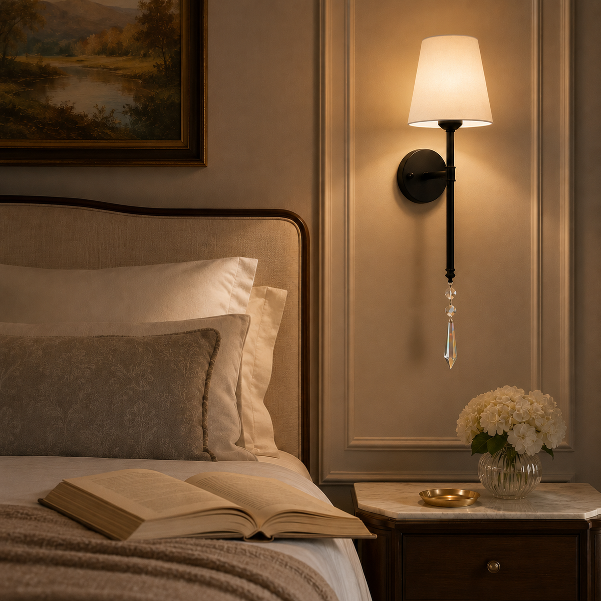 Cordless Color-Changing Wall Sconce with Remote