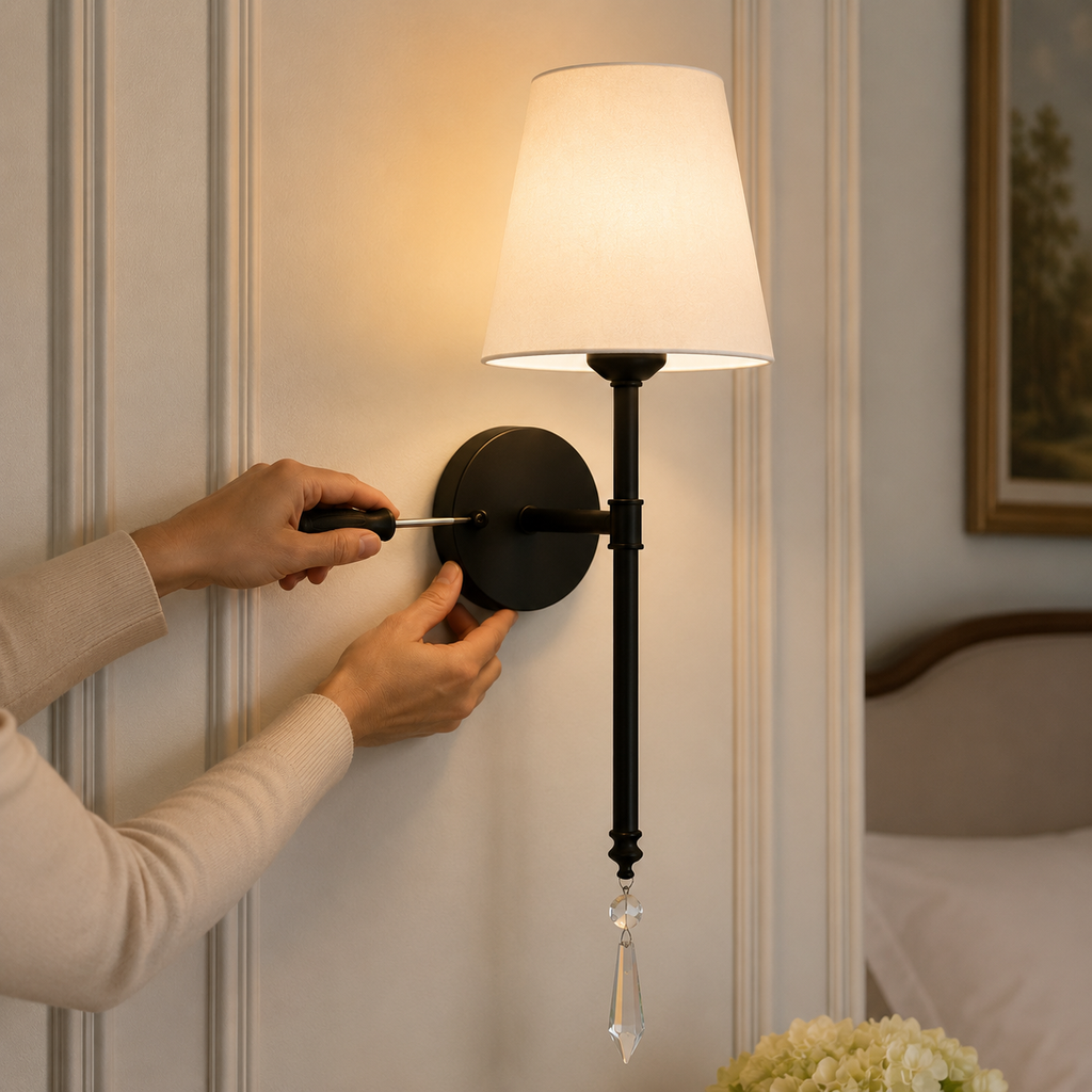 Cordless Color-Changing Wall Sconce with Remote