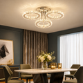 Crystal Ring LED Ceiling Light with Remote
