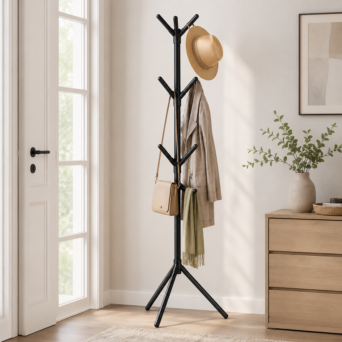 Tree-Branch Freestanding Coat Rack