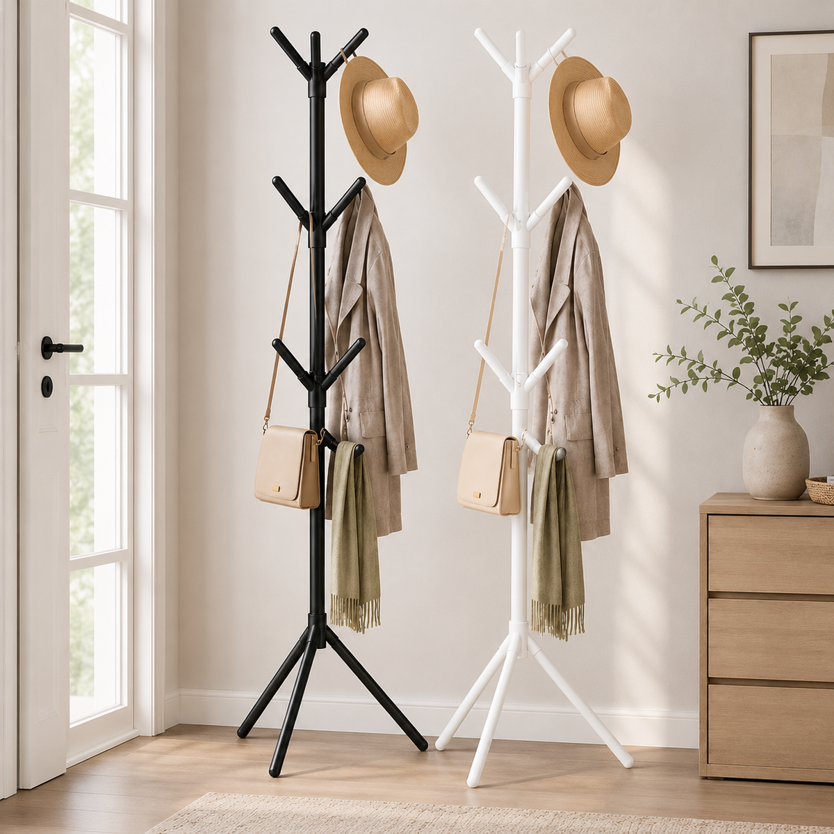 Tree-Branch Freestanding Coat Rack