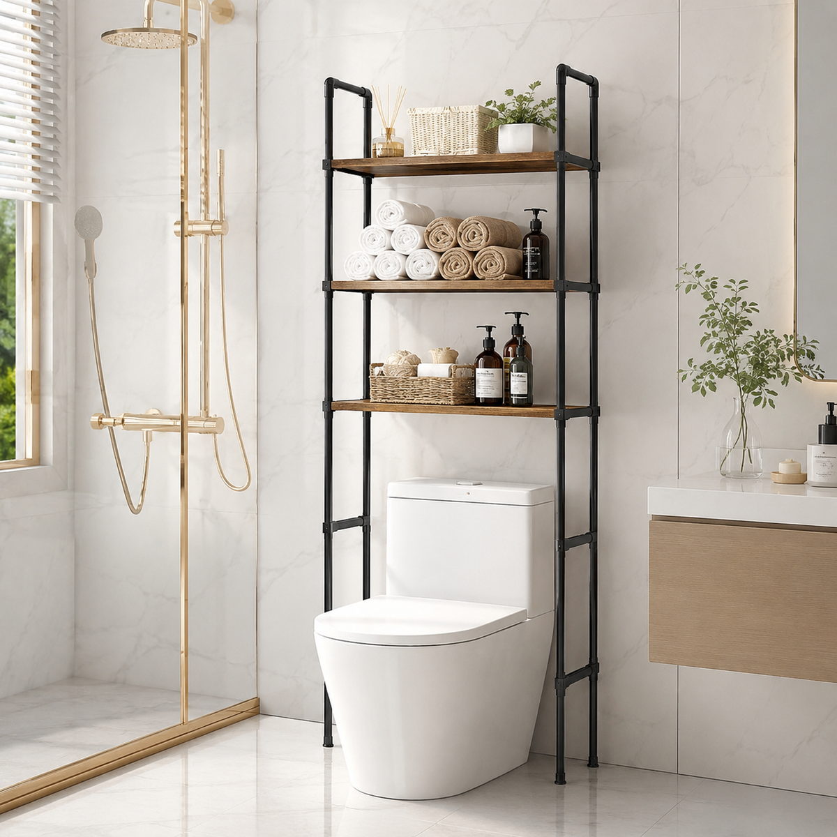 3-Tier Over-the-Toilet Storage Shelf