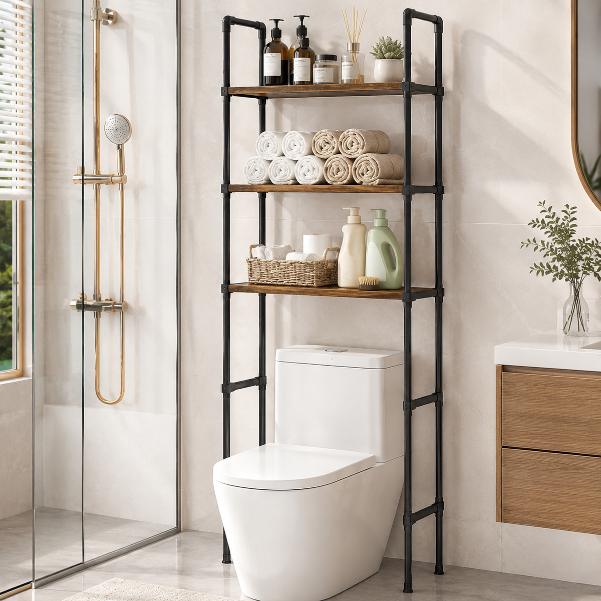 3-Tier Over-the-Toilet Storage Shelf