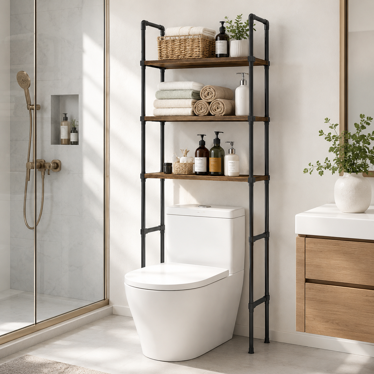 3-Tier Over-the-Toilet Storage Shelf
