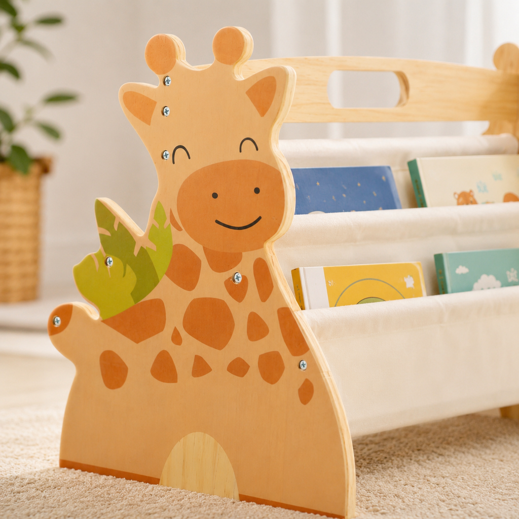 Animal Double-Sided Kids Book Rack