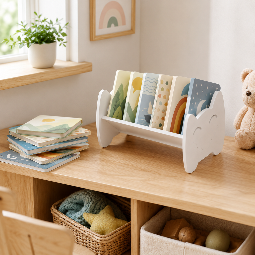 Animal-Face Desktop Book Rack