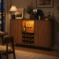 Fluted LED Wine Bar Sideboard