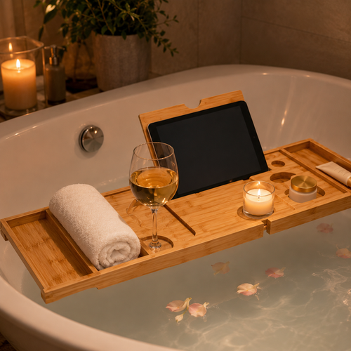 Bamboo Bathtub Caddy Tray