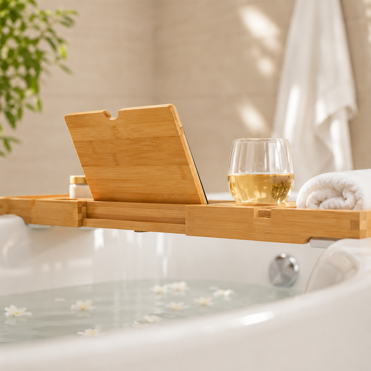 Bamboo Bathtub Caddy Tray