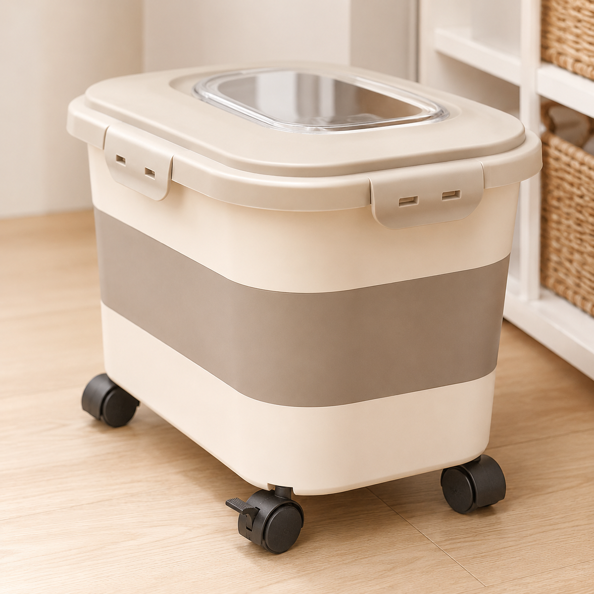 Collapsible Pet Food Storage Container