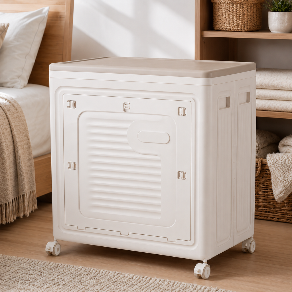 Foldable Storage Box with Wheels