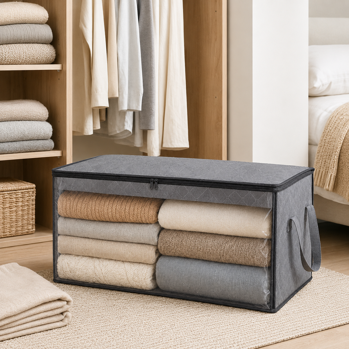 Foldable Clothes & Quilt Storage Bag
