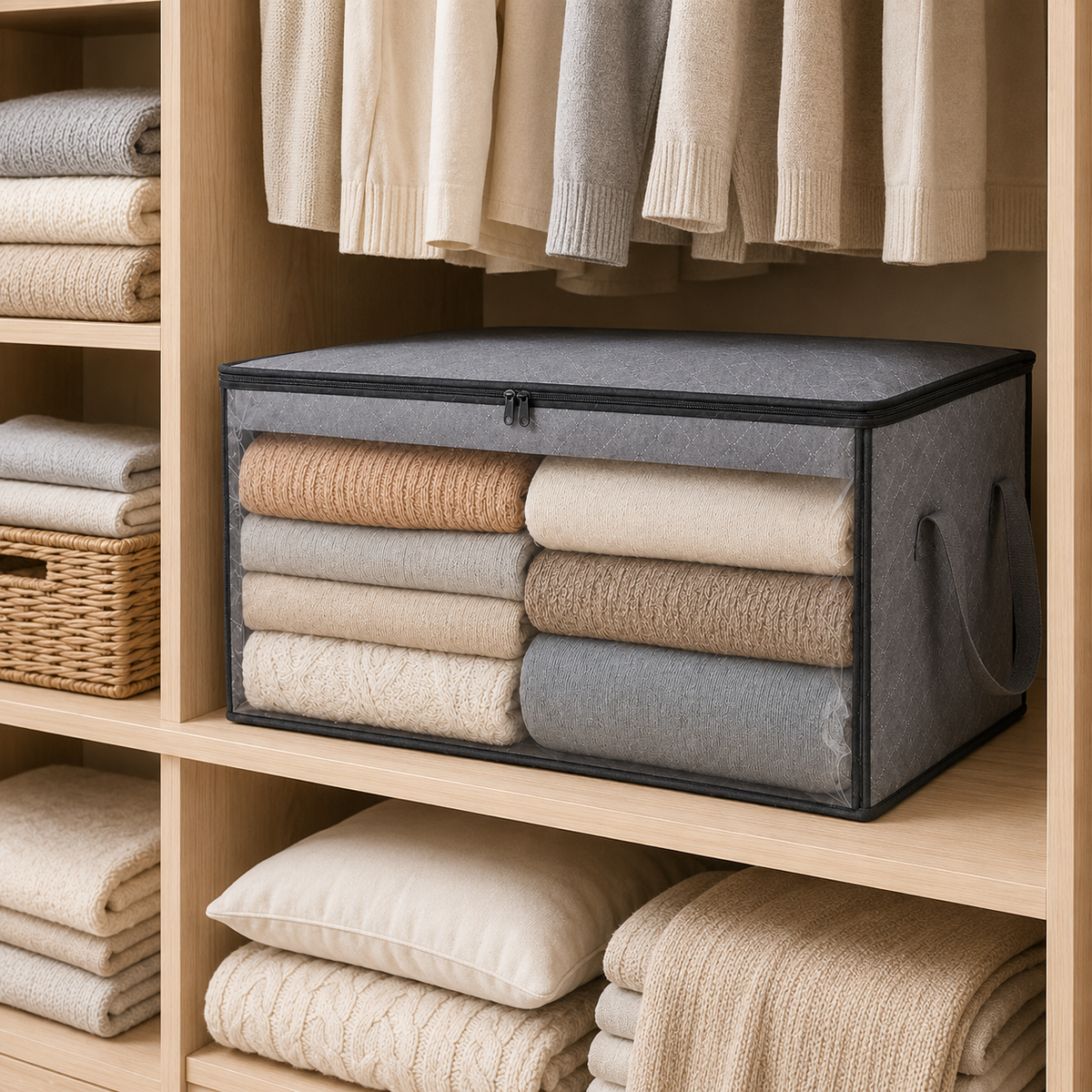 Foldable Clothes & Quilt Storage Bag