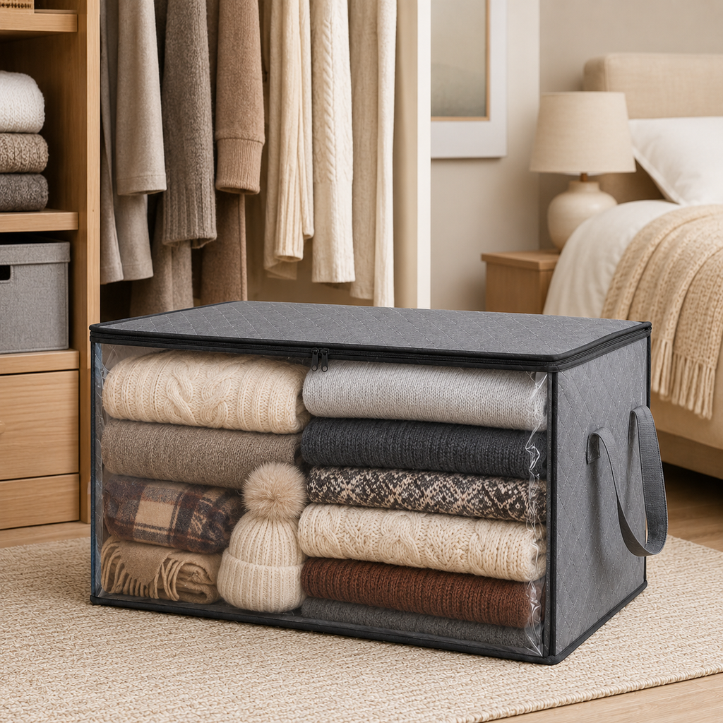 Foldable Clothes & Quilt Storage Bag