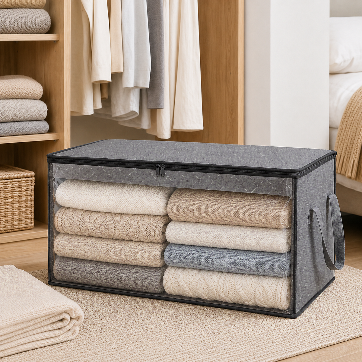 Foldable Clothes & Quilt Storage Bag