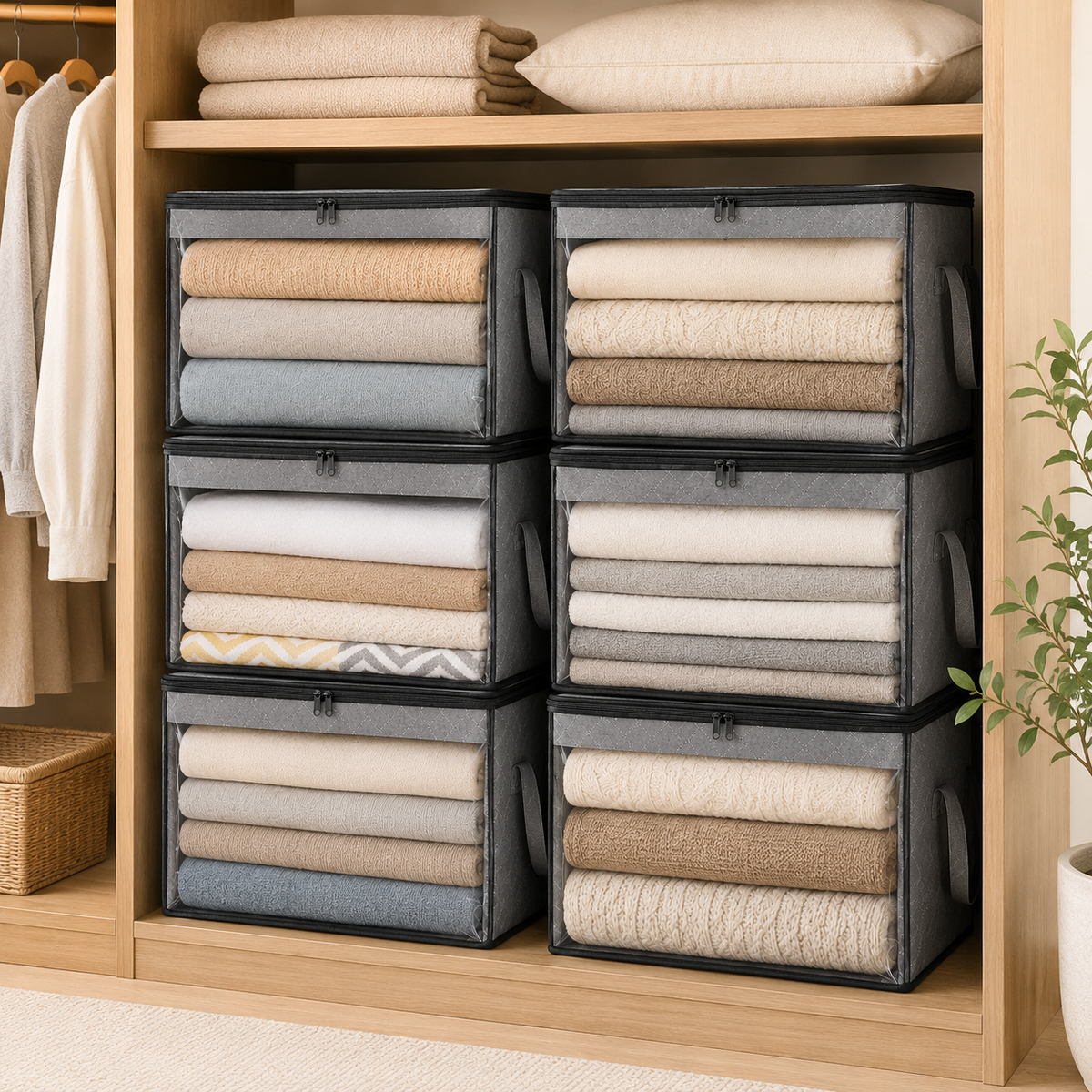 Foldable Clothes & Quilt Storage Bag