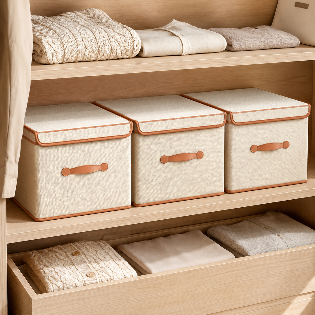 Lidded Wardrobe Storage Box