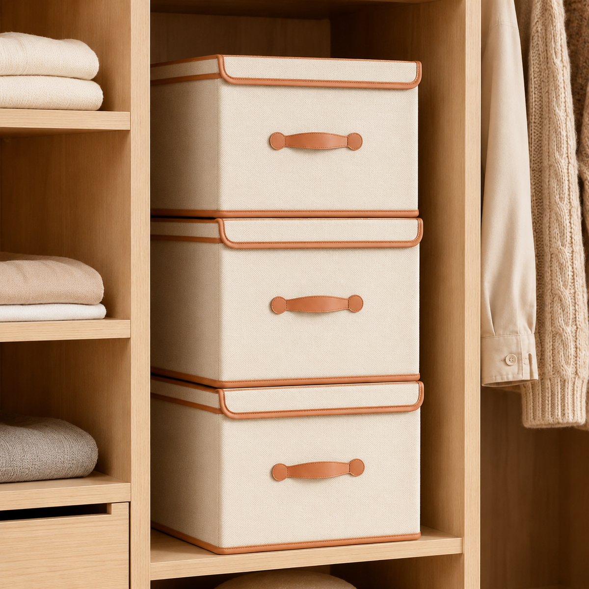 Lidded Wardrobe Storage Box