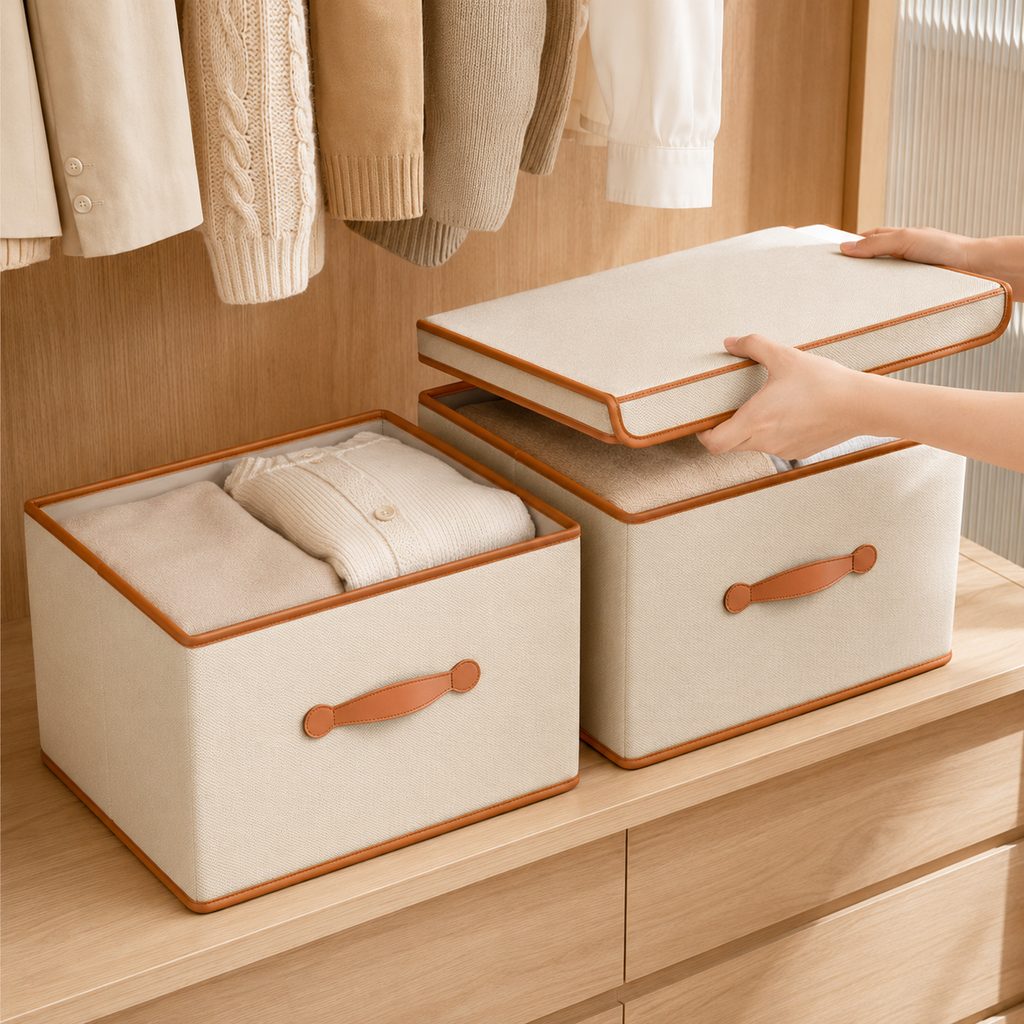 Lidded Wardrobe Storage Box
