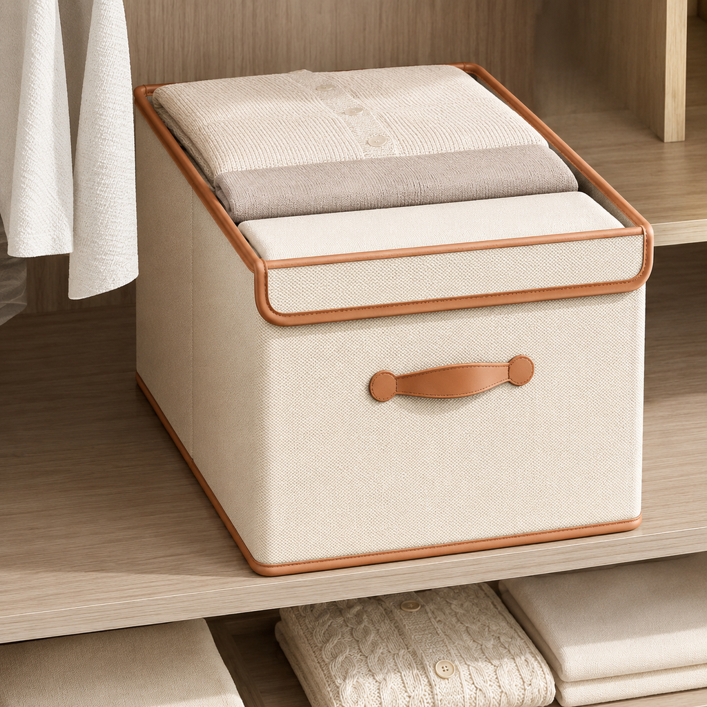 Lidded Wardrobe Storage Box