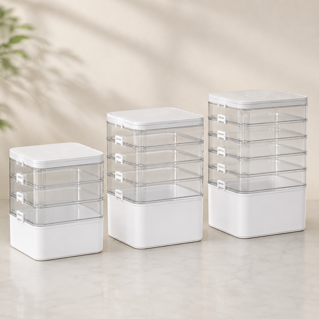 Multi-Layer Medicine Organizer Box