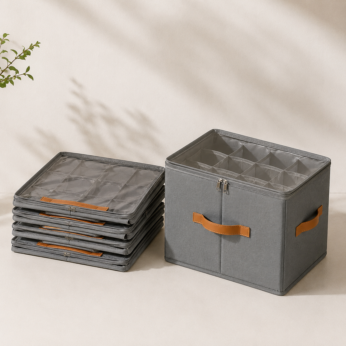 Collapsible Fabric Shoe Box