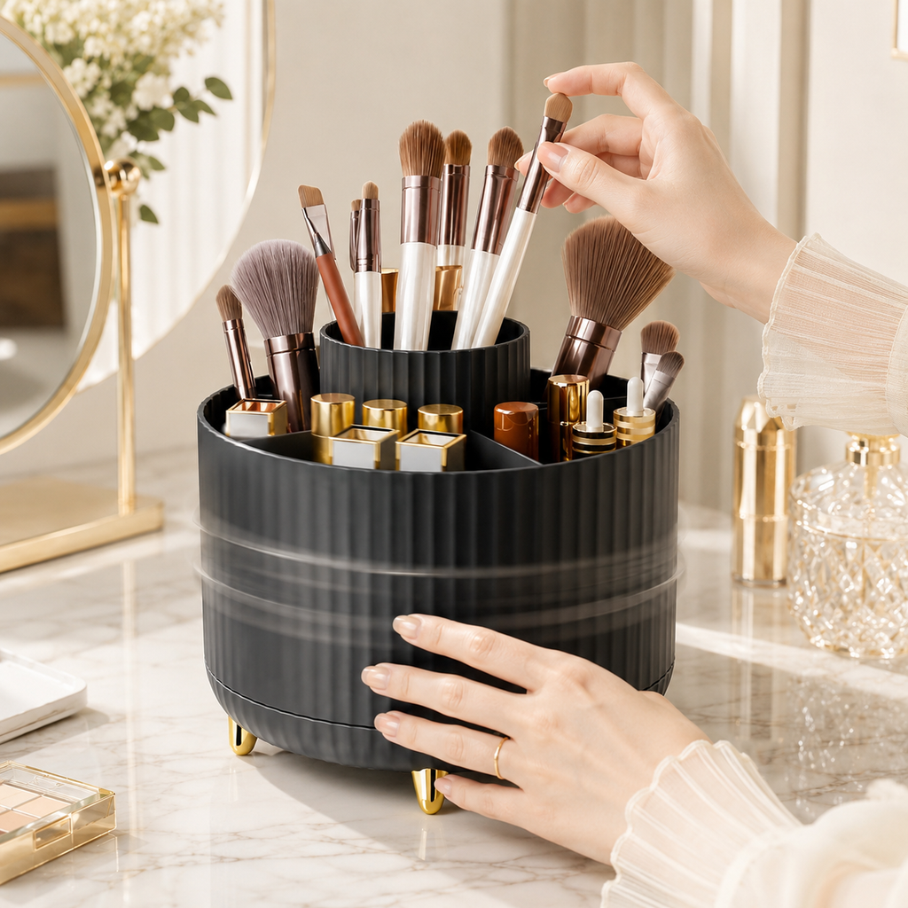 Rotating Makeup Brush Holder