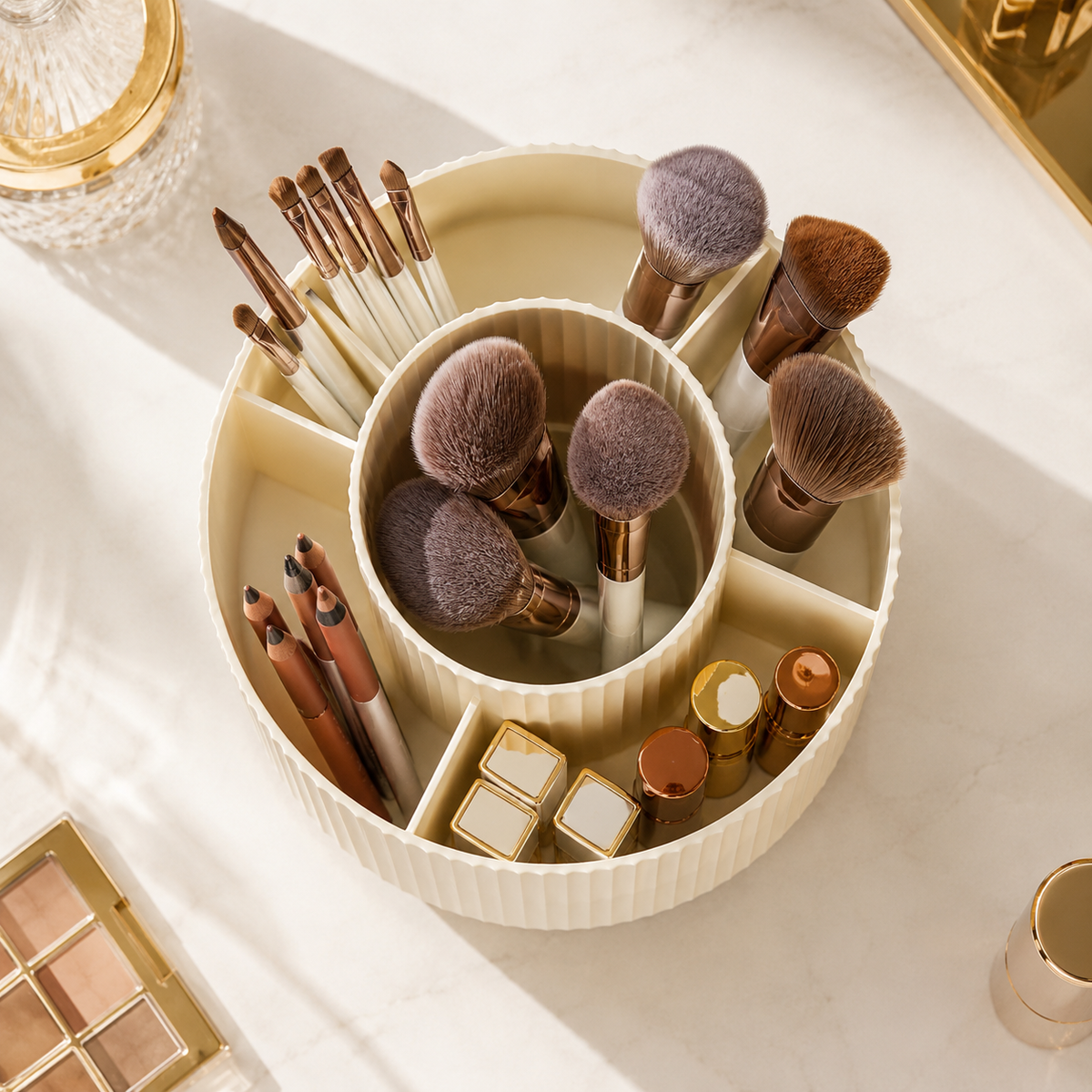Rotating Makeup Brush Holder