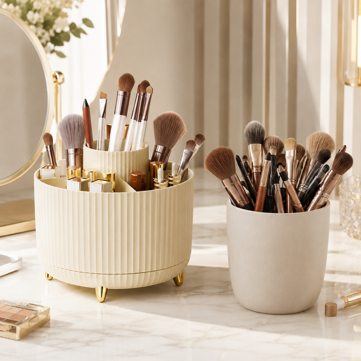 Rotating Makeup Brush Holder