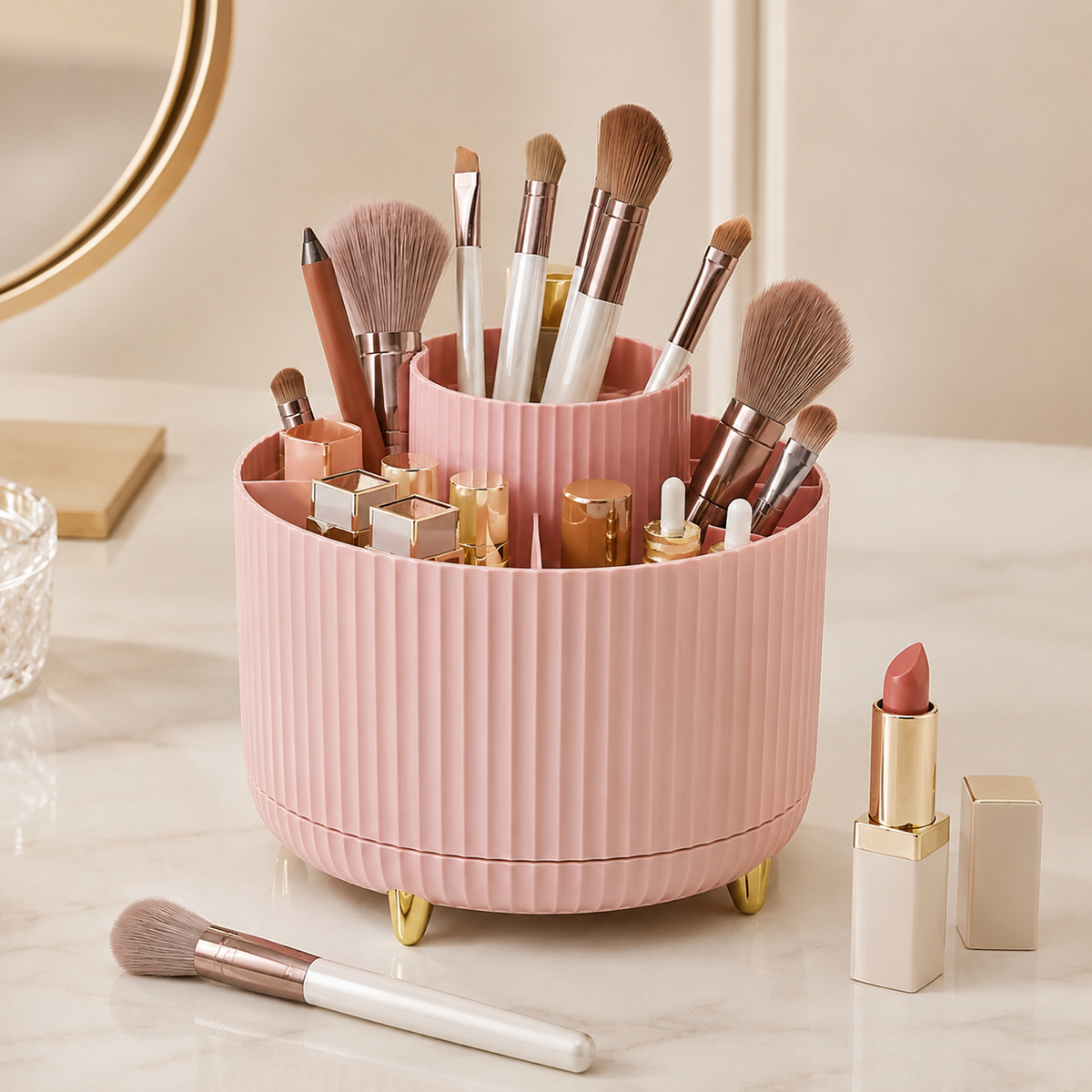 Rotating Makeup Brush Holder